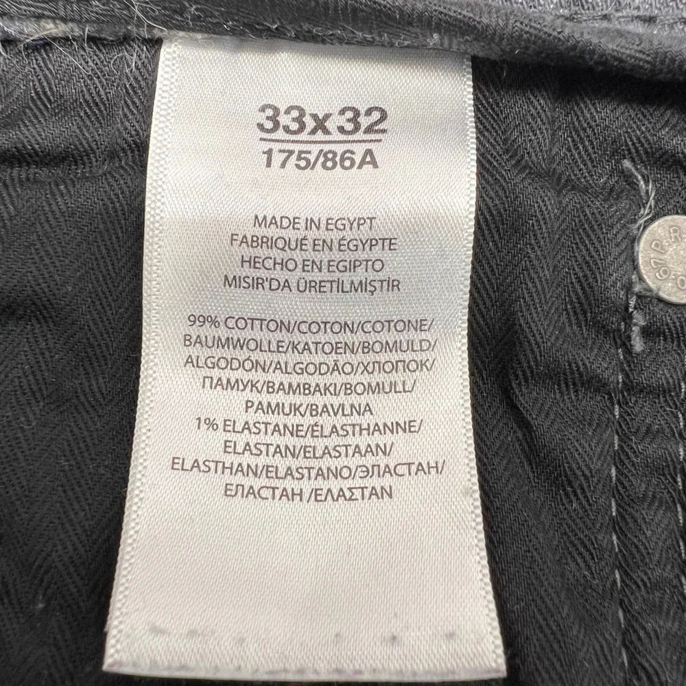 Polo Ralph Lauren Prospect‎ Straight Jeans Mens 33x32 (34/30) Black Faded Denim